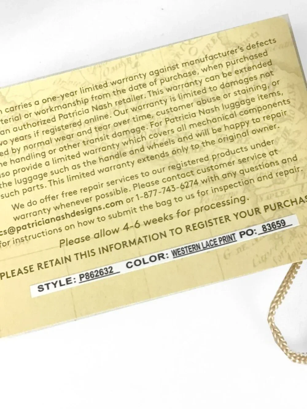 Patricia Nash Kelmscott Small Leather Sachet Bag